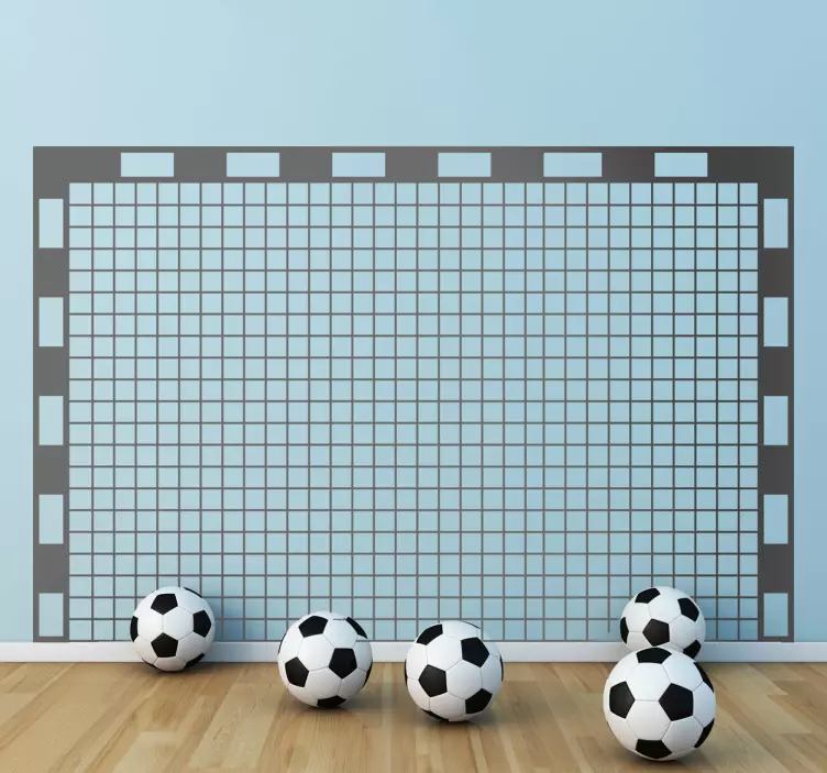 Futbalová nálepka vinilo decorativo portería fútbol sala - Tenstickers