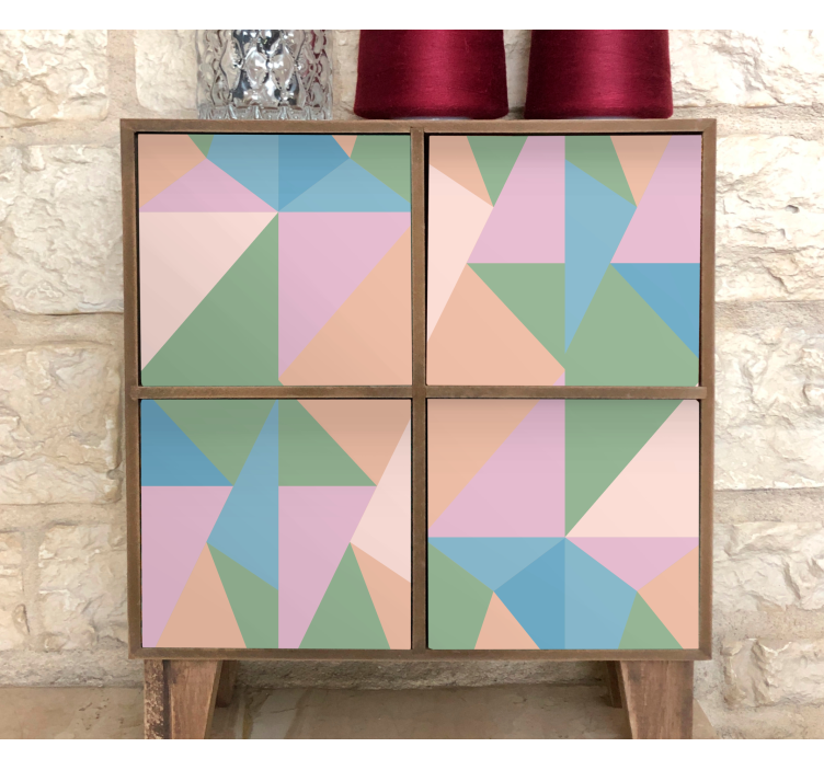 Geometrická nálepka abstraktný geometrický motív - Tenstickers