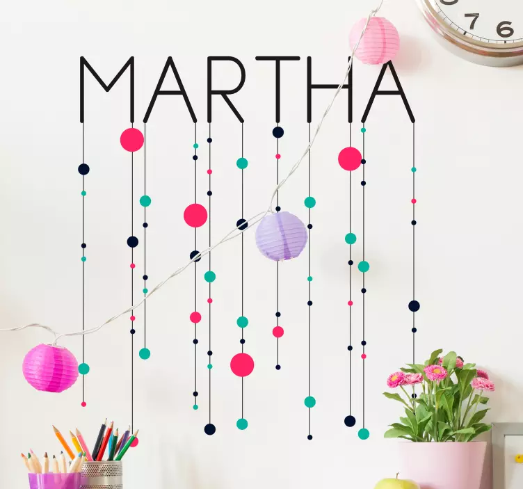 Nálepka s geometrickými minimalistickými obrázkami - Tenstickers