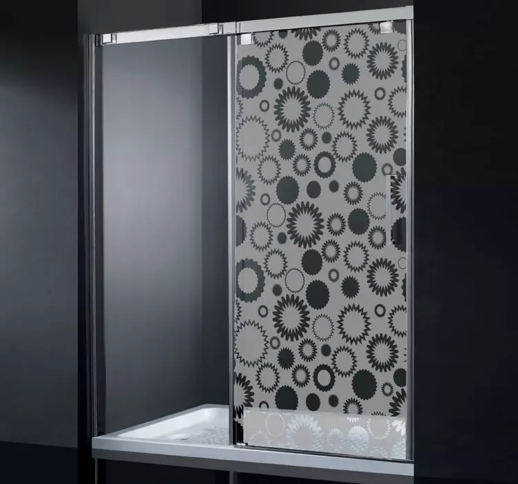 Geometrický kvetinový tvar obtisky - Tenstickers