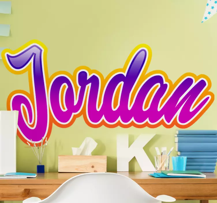 Graffiti prispôsobiteľný názov mestský obtlačok - Tenstickers