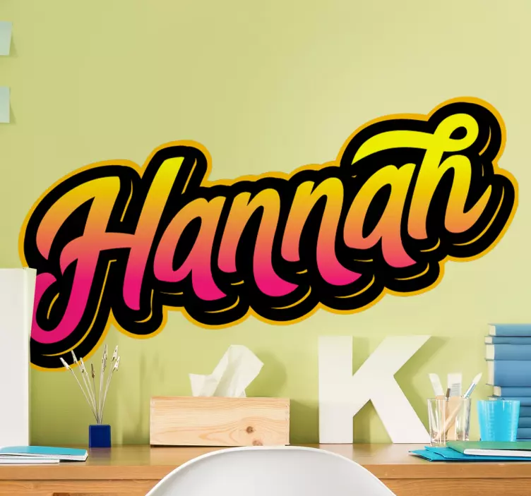 Graffiti style name personalized urban decal - Tenstickers