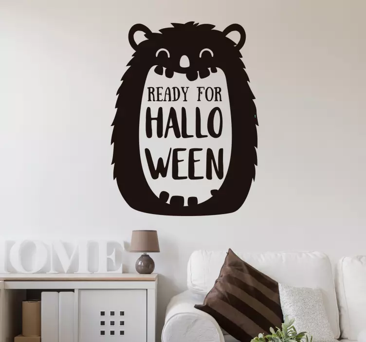 Halloweenska nálepka pripravený na halloween - Tenstickers