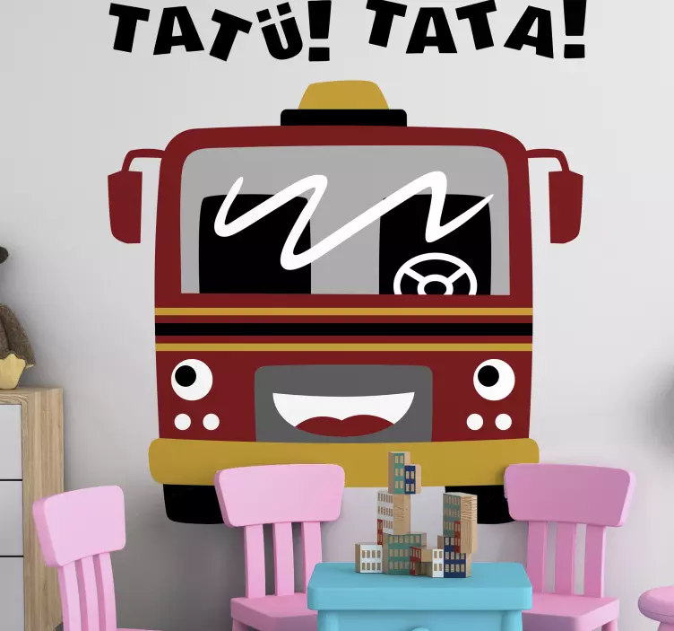 Hasič tatü tata nálepka detskej spálne - Tenstickers