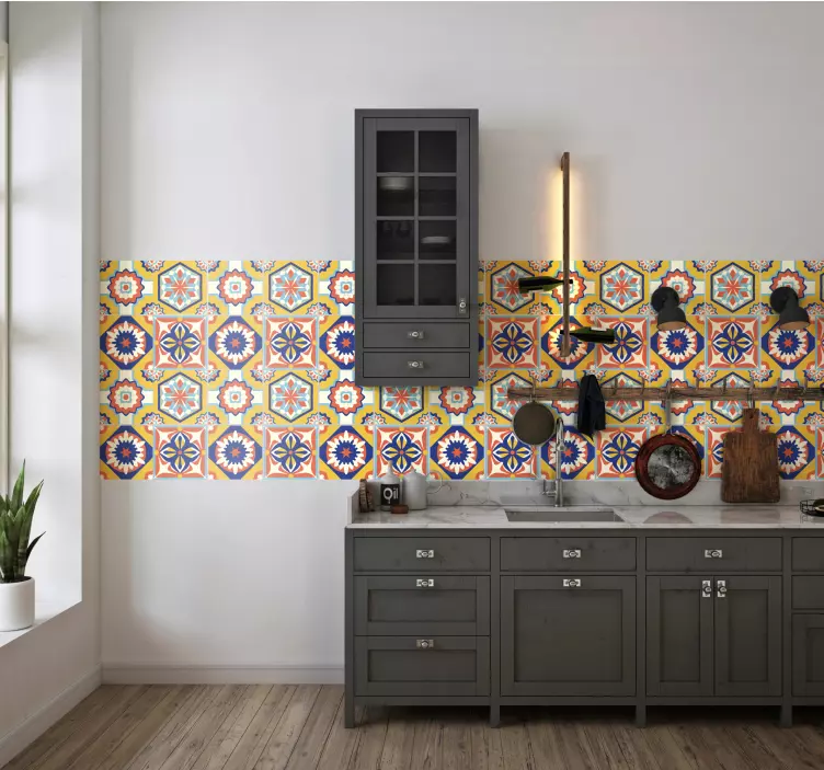 Nálepka z vinylovej farby v teplých farbách - Tenstickers