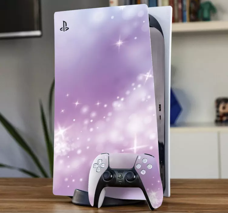 Nálepka ps5 s jasnou a trblietavou pokožkou - Tenstickers
