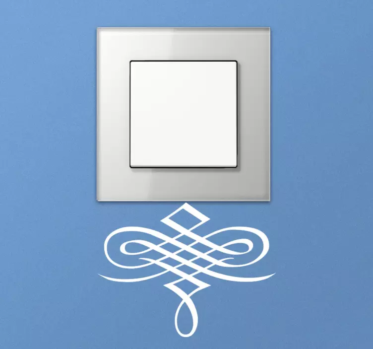 Kaligrafická ozdobná nálepka s vypínačom - Tenstickers