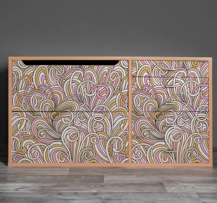 Kallax abstraktný štítok na nábytok - Tenstickers