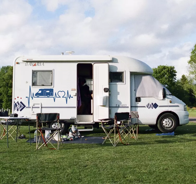 Karavan samolepka na auto z karavanu - Tenstickers