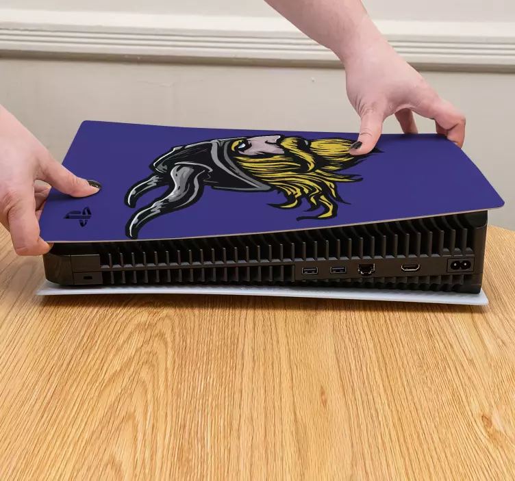 Karikatúra rytier ps5 nálepka - Tenstickers