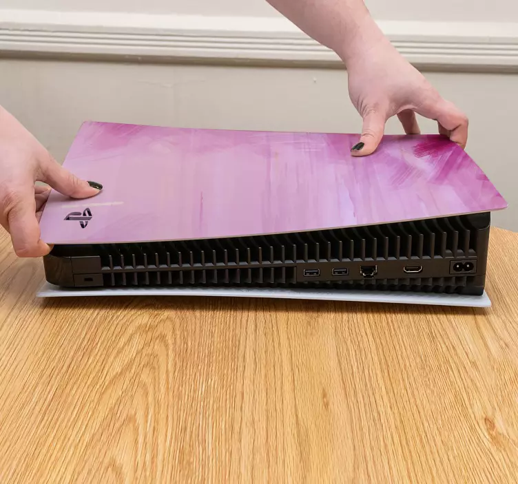 Nálepka štetca ružovej olejovej farby ps5 - Tenstickers