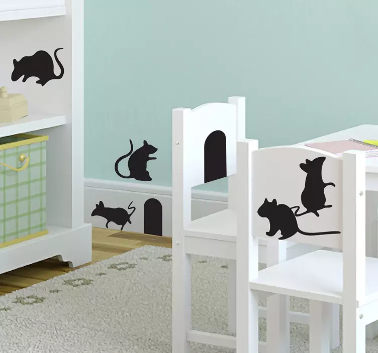 Zbierka nálepky na myš nálepka na zviera - Tenstickers