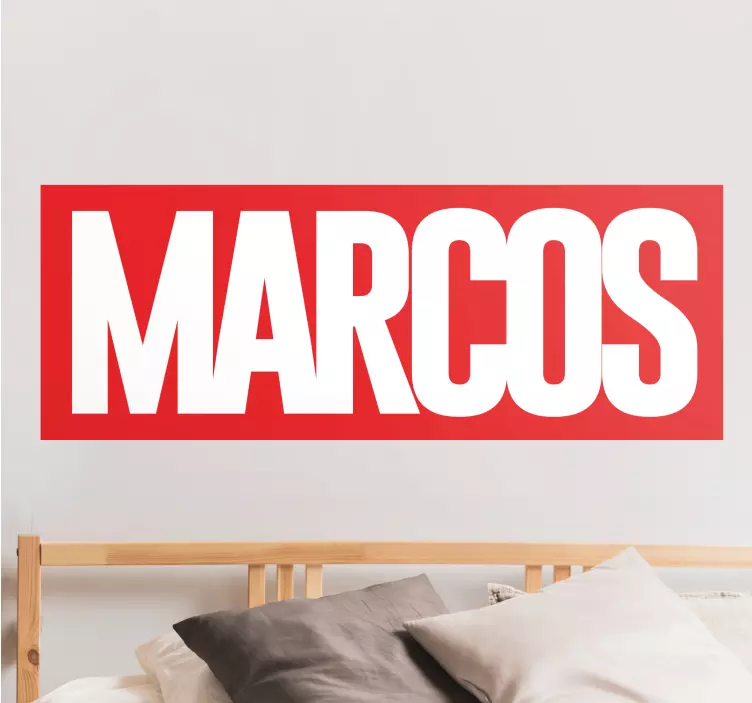 Komiksová nálepka na stenu s menom - Tenstickers