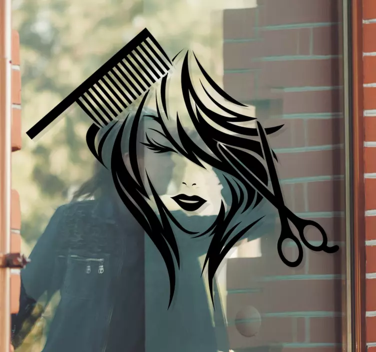 Kozmetické nožnice a hrebeňové nálepky - Tenstickers