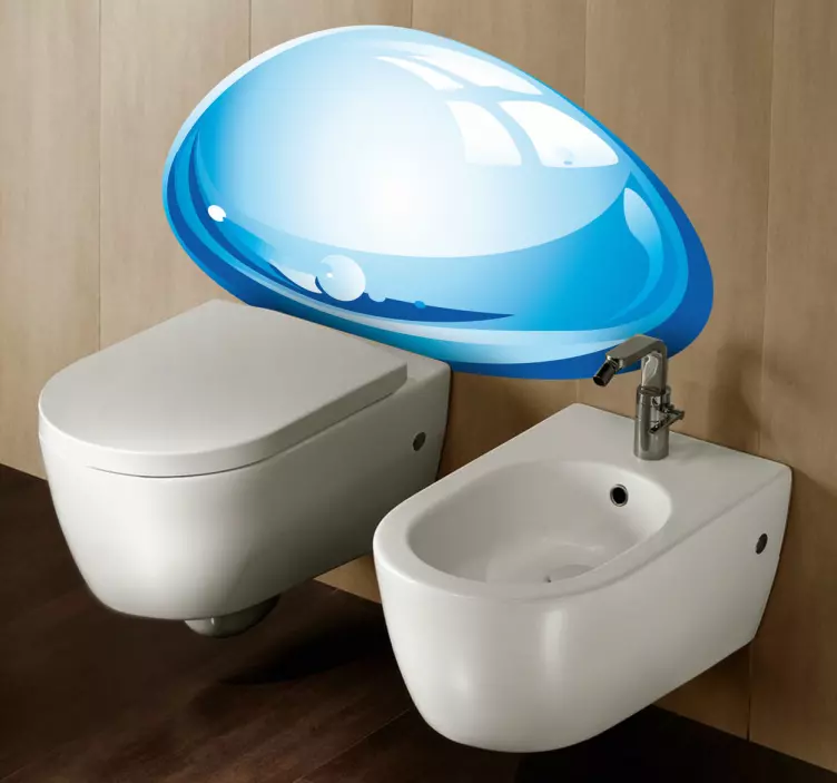 Kvapka vody dekoratívne obtlačky - Tenstickers