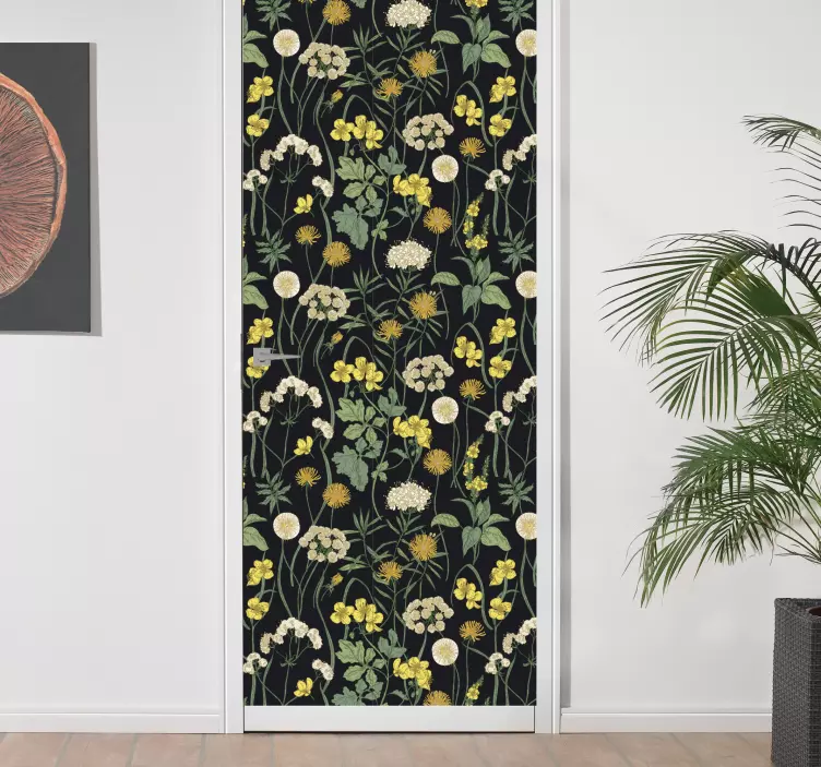 Nálepka s kvetinovým vzorom - Tenstickers