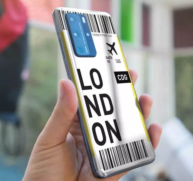 Letenka do londýna huawei obtisky - Tenstickers