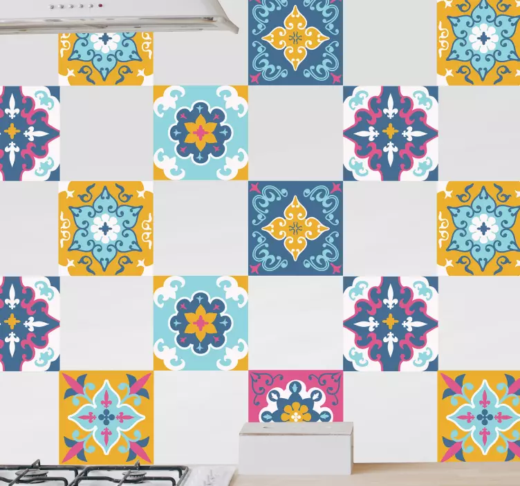 Nálepka letných dlaždíc - Tenstickers