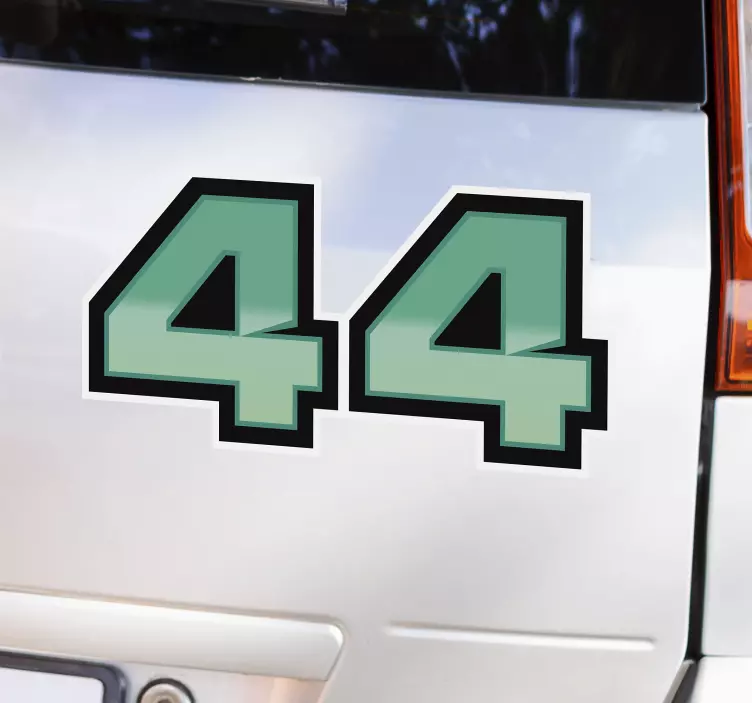 Lewis hamilton 44 nálepka na auto - Tenstickers