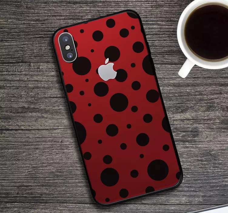 Nálepky na iphone so vzorom lienky - Tenstickers