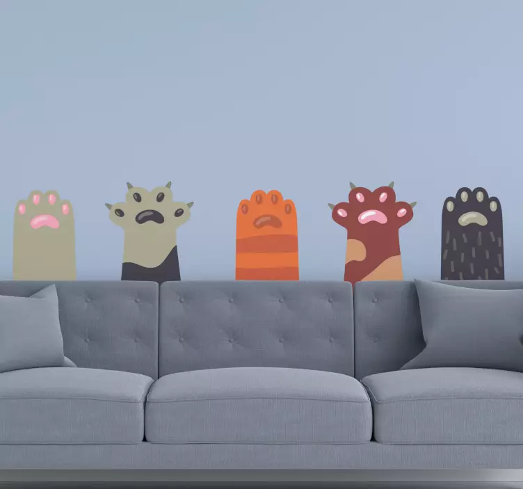 Nálepka na balenie mačacích labiek - Tenstickers