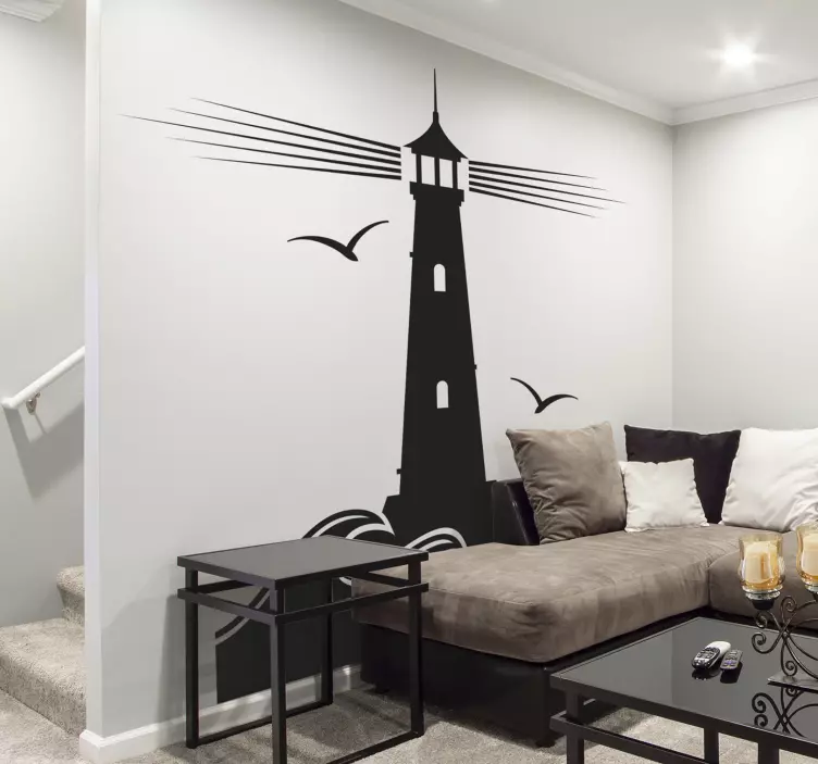 Maják námorníctva s nálepkami námorných čajok - Tenstickers