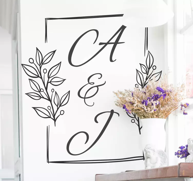 Ised svadobný vinylový štítok - Tenstickers