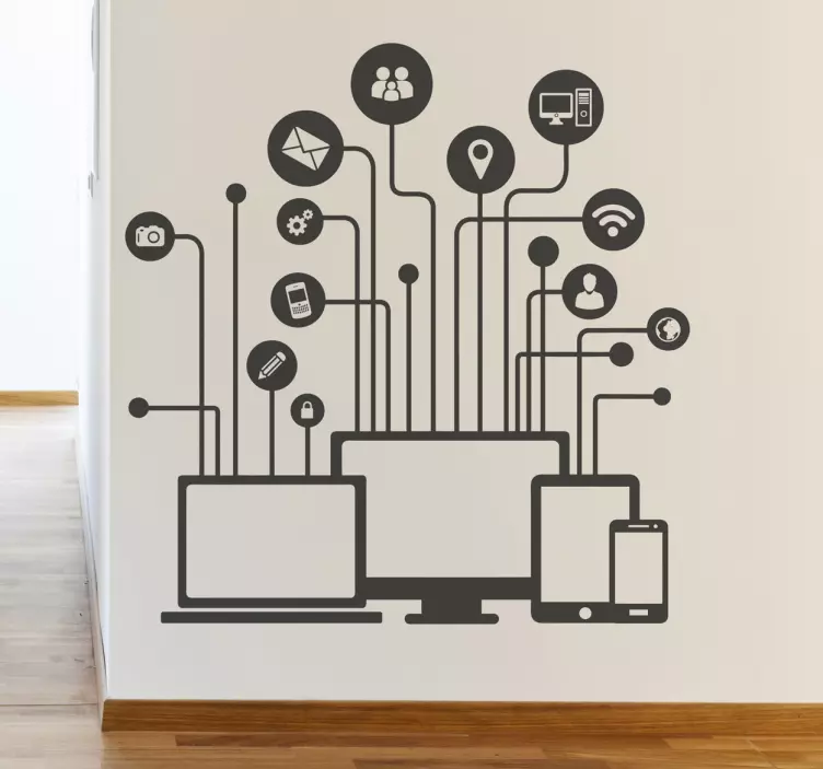 Mediálne ilustračné dekoratívne nálepky - Tenstickers