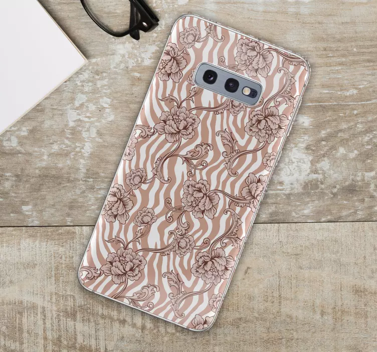 nalepka na Samsung kvetinový motív - Tenstickers