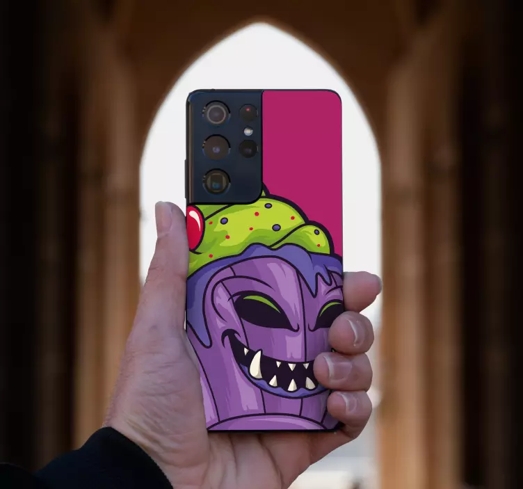 nalepka na Samsung usmievavá postavička z koláčika - Tenstickers