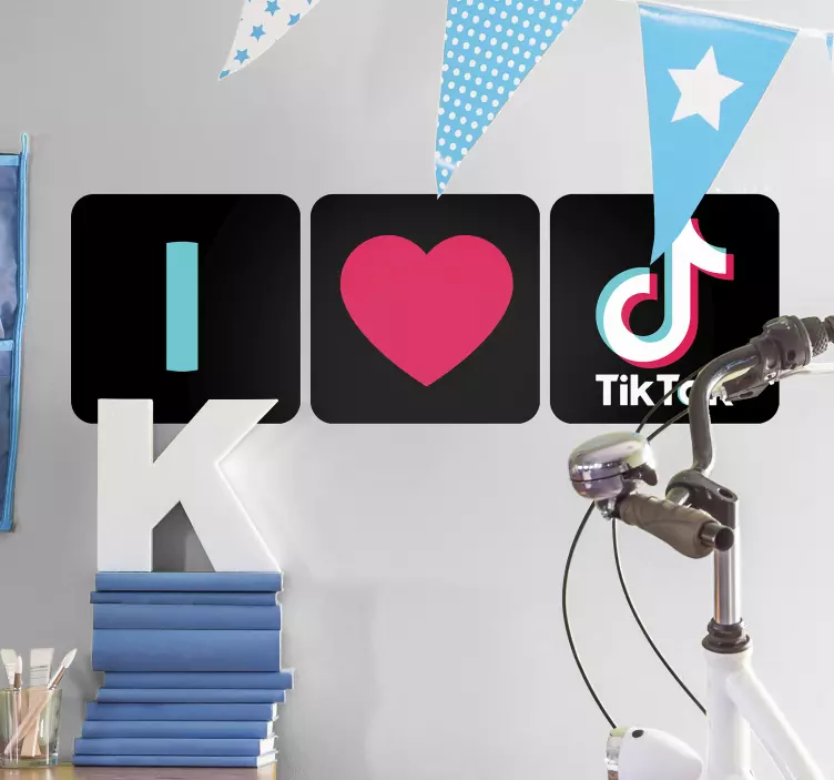 Milujem nálepku tik tok business - Tenstickers