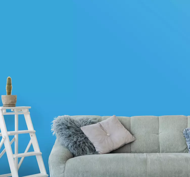 Modrý jednofarebný vinyl na stenu - Tenstickers