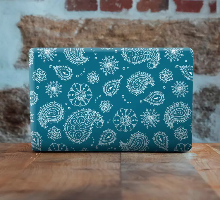 Modré pozadie kože pre notebooky - Tenstickers