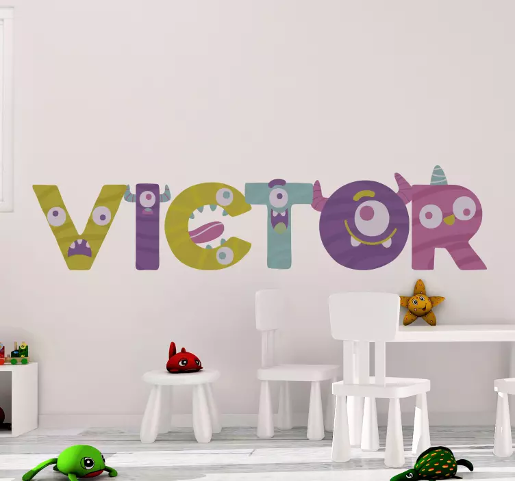 Nálepka monster font monster - Tenstickers