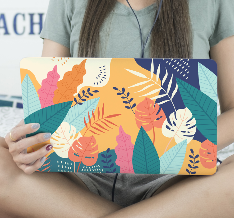 štítok na notebook s príšerou - Tenstickers