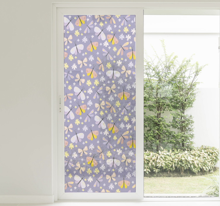 Nálepka s motýľmi na tri okná - Tenstickers