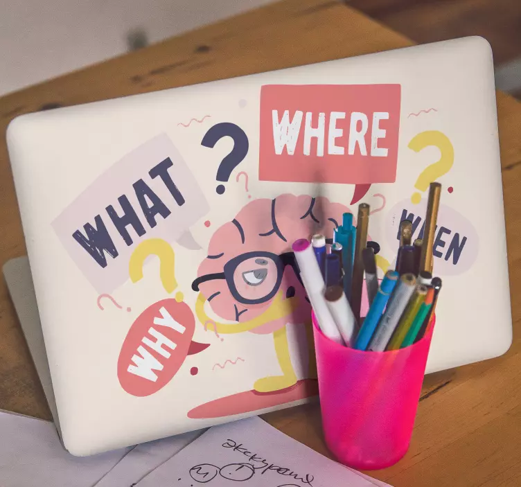 Mozog s okuliarmi notebooku - Tenstickers