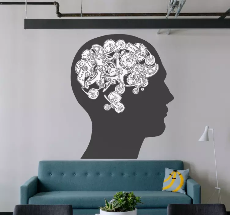 Mozog s vedeckými nálepkami na ozubené kolesá - Tenstickers