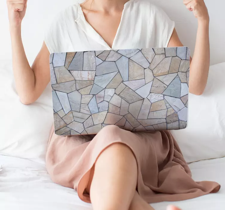 Nálepka na mramorovú textúru notebooku - Tenstickers