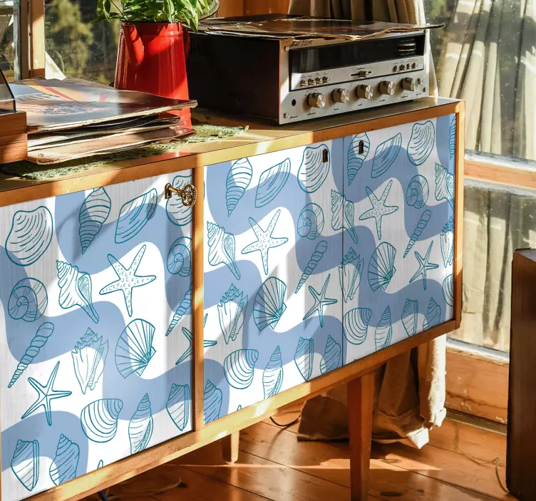 Samolepky na mušle vzory nábytku - Tenstickers