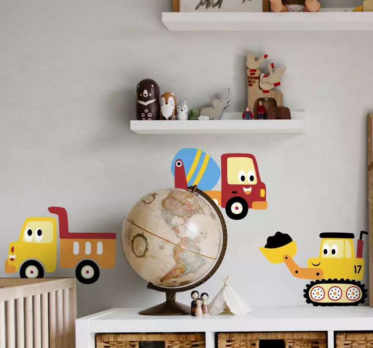 Nálepka nákladného auta, bagra, súpravy nákladných automobilov - Tenstickers