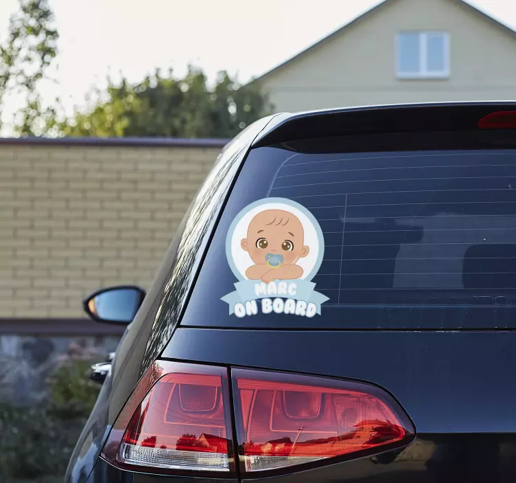Nálepka chlapec na palube dieťa na palube - Tenstickers
