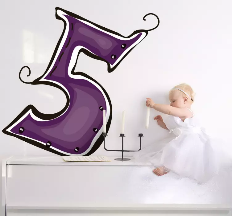 Nálepka číslo 5 - Tenstickers