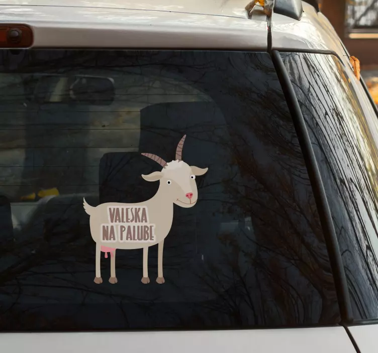 Nálepka dieťa na palube koza - Tenstickers