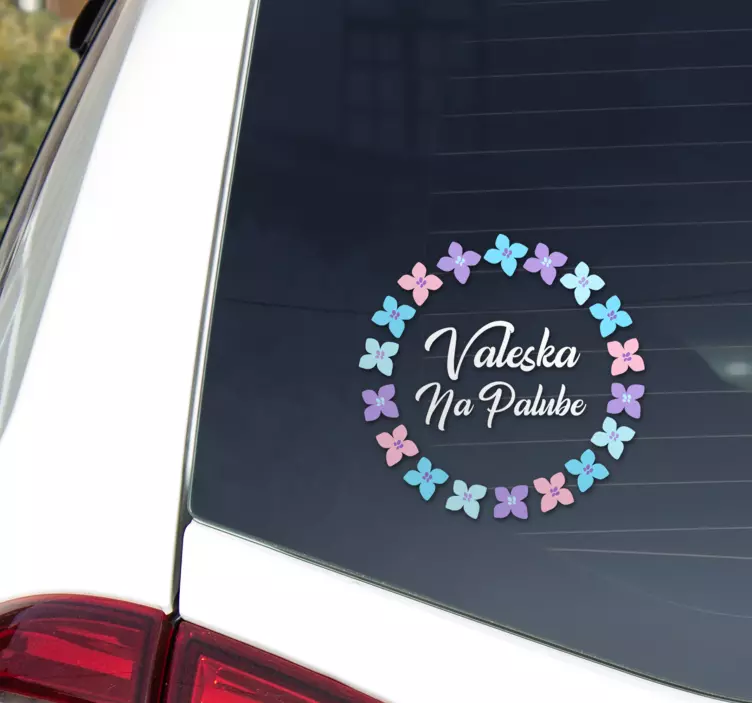 Nálepka s menom dieťa na palube - Tenstickers