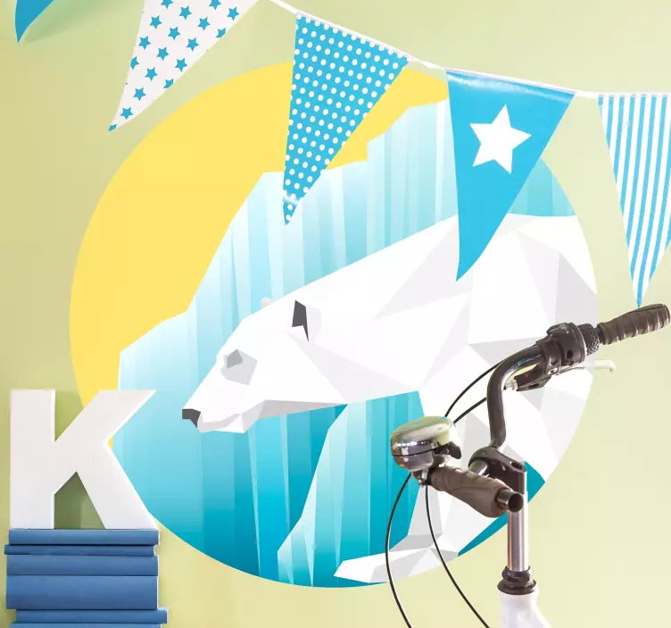 Nálepka divého zvieraťa s ľadovým medveďom - Tenstickers