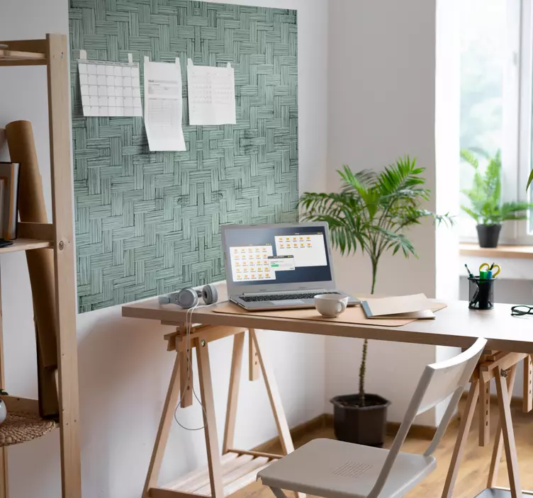 Nálepka do kancelárie tkaný textúrovaný povrch - Tenstickers