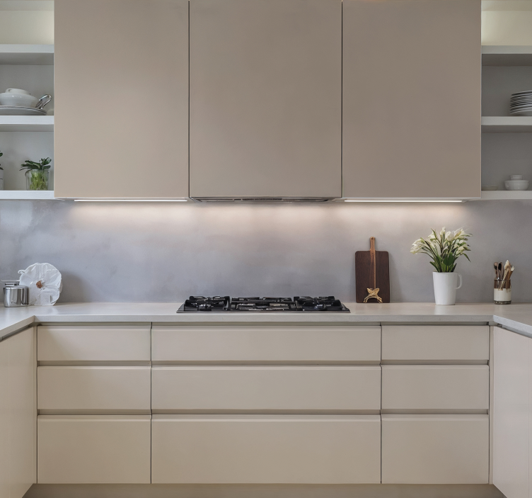 Nálepka do kuchyne krémový list - Tenstickers