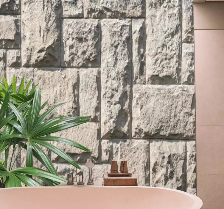 Nálepka do kúpeľne motív prírodného kameňa - Tenstickers