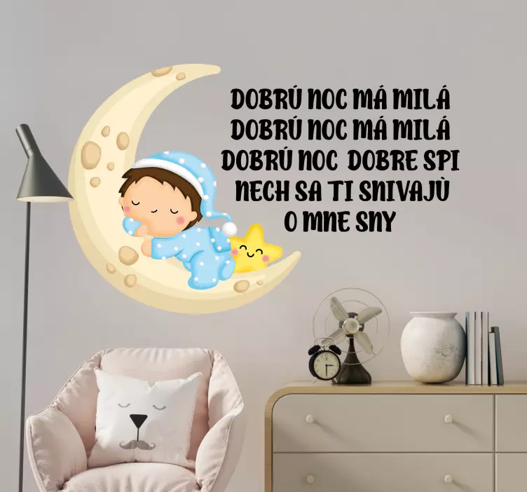 Nálepka na stenu Dobrú noc - Tenstickers